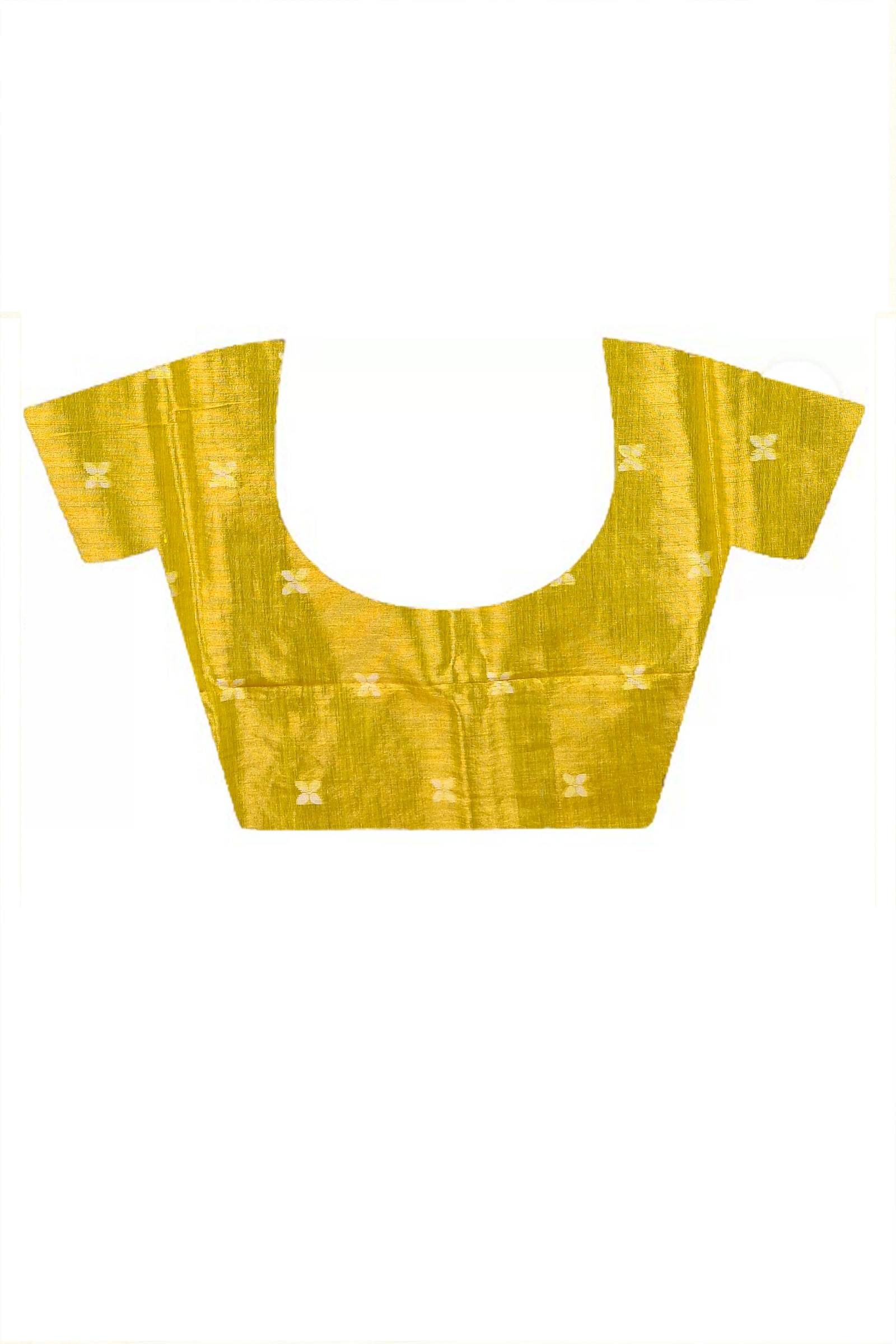 Yellow Cotton Silk Parashar Tissue Jamdani Saree (290)